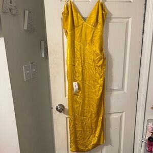 Bardot Yellow Midi Dress